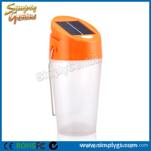 (hot)multi-functional portable bottle shape solar led camping lantern